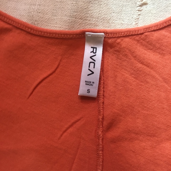 RVCA Orange Racer Back Tank - Picture 3 of 5